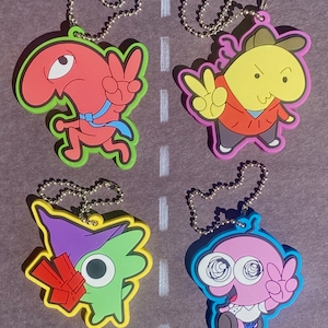 Porte-clés en caoutchouc PVC Smiling Friends
