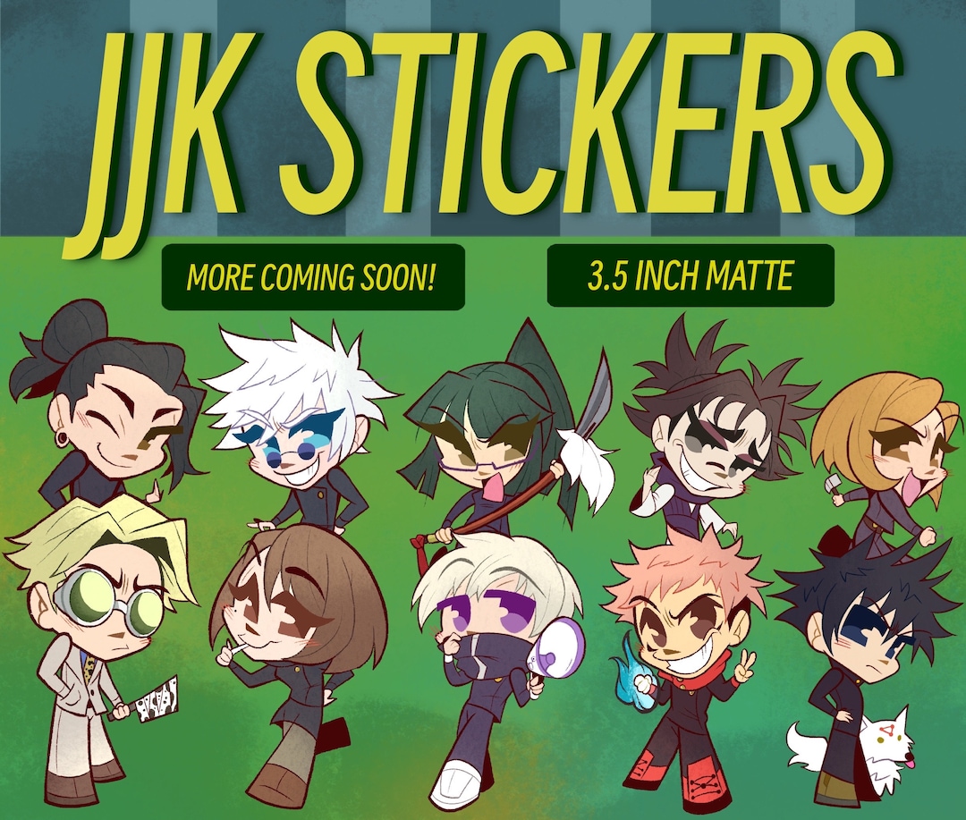JUJUTSU KAISEN Stickers // JJK - Etsy