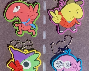 Smiling Friends Rubber Keychains