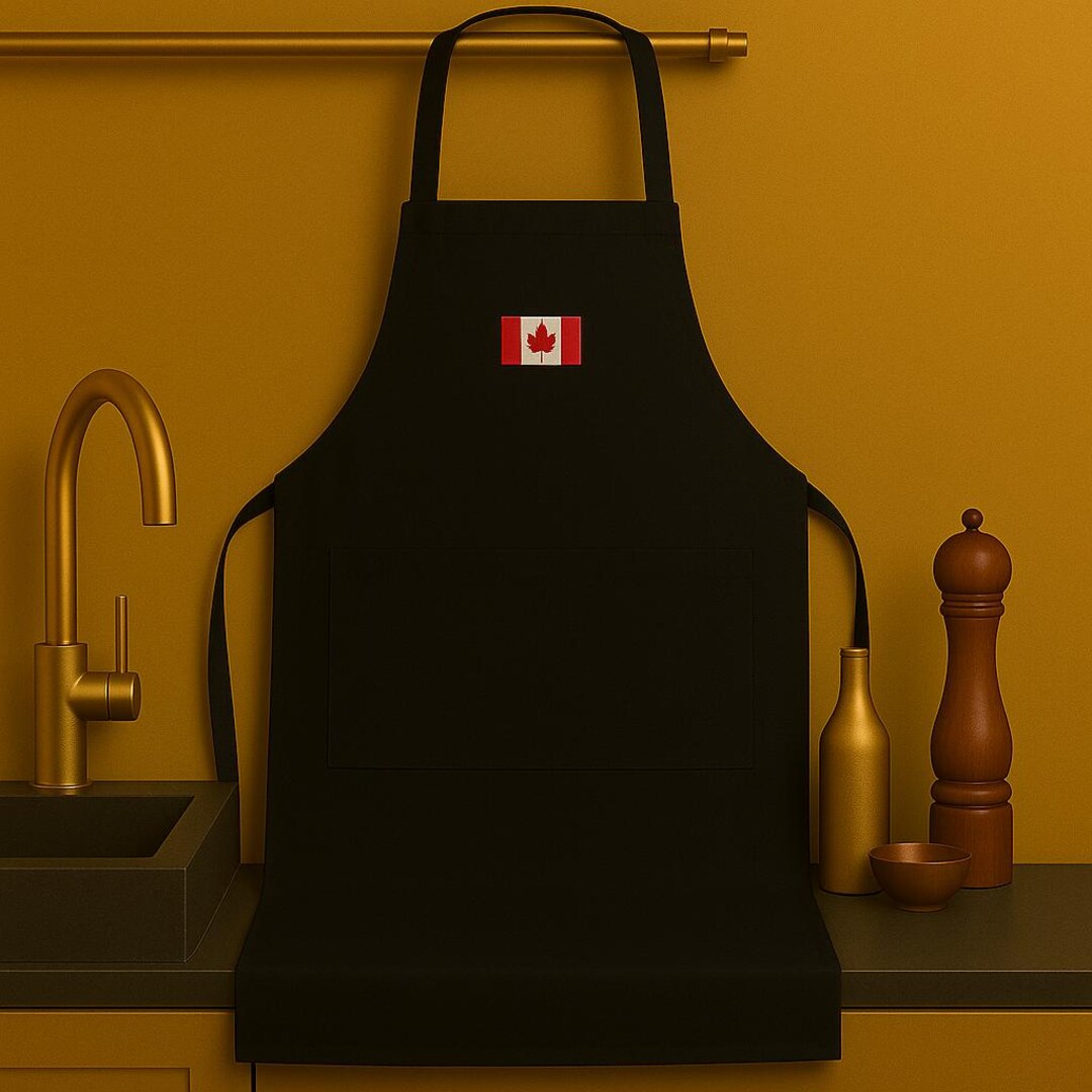 Canadian Flag Embroidered Apron - Etsy