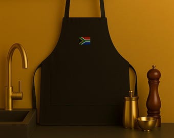 South African Flag Embroidered Apron