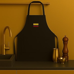 Colombian Flag Embroidered Apron