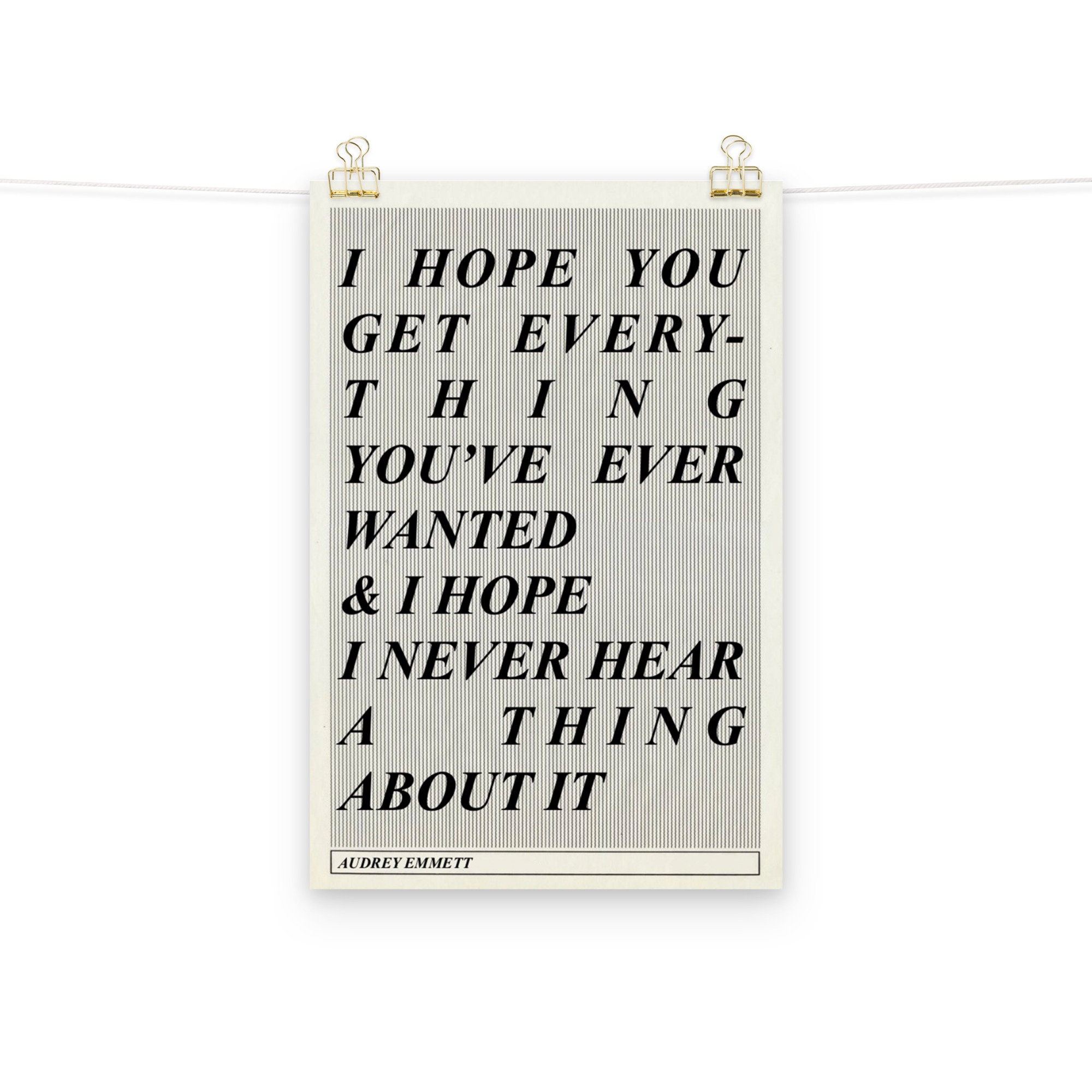 I HOPE PRINT/POSTER - Etsy