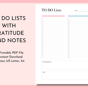 To Do List Planner Printable, Checklist, To Do template printable, Blank To Do List, Task Tracker, Task List, US Letter, A4, Productivity