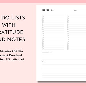 To Do List Printable, Checklist, To Do template printable, Blank To Do List, Task Tracker, Task List, US Letter, A4, Productivity