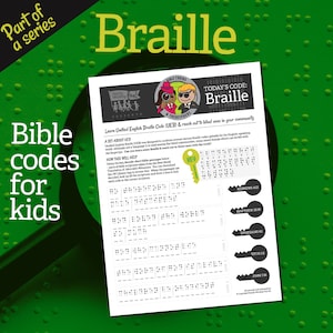 Bible Translatables: Braille (UEB) - Fiche d'activité JW