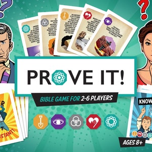 PROVE IT - Bibelkartenspiel für JW Familienanbetung mit 2-6 Spielern, Kinder bis Erwachsene.