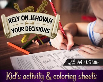 Lita på Jehova - JW Aktivitets- och målarbilder av Family Worship Fun