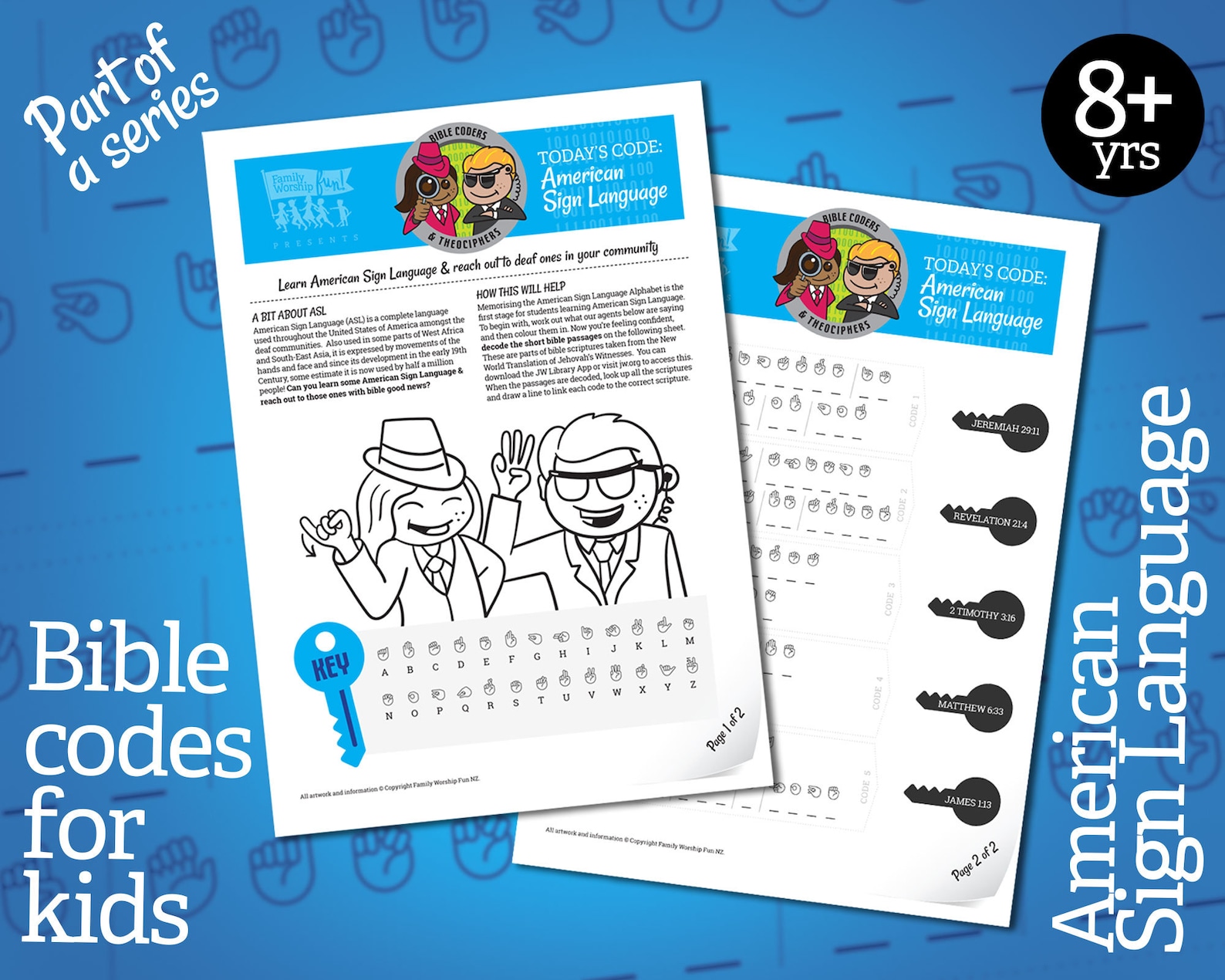 Bible Translatables: American Sign Language (ASL) - JW Activity Sheet ...