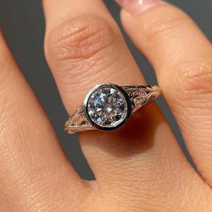 Victorian Art Deco-style Old Euro Diamond Engagement Ring Estate Diamond Ring Edwardian Vintage Inspired Ring Mid Century Ring Gorgeous Ring