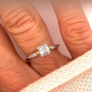 Antique Art Deco-style Edwardian Engagement Ring Vintage-style Old European Cut Diamond Ring Victorian Ring Estate Diamond Ring Propose Ring