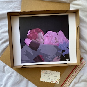 Harlivy First Kiss 2x07 Art Print