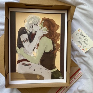 Harlivy Window Kiss Art Print