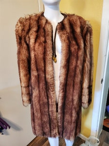 Pearl Beige Mink Fur Jacket with Marten collar and cuffs