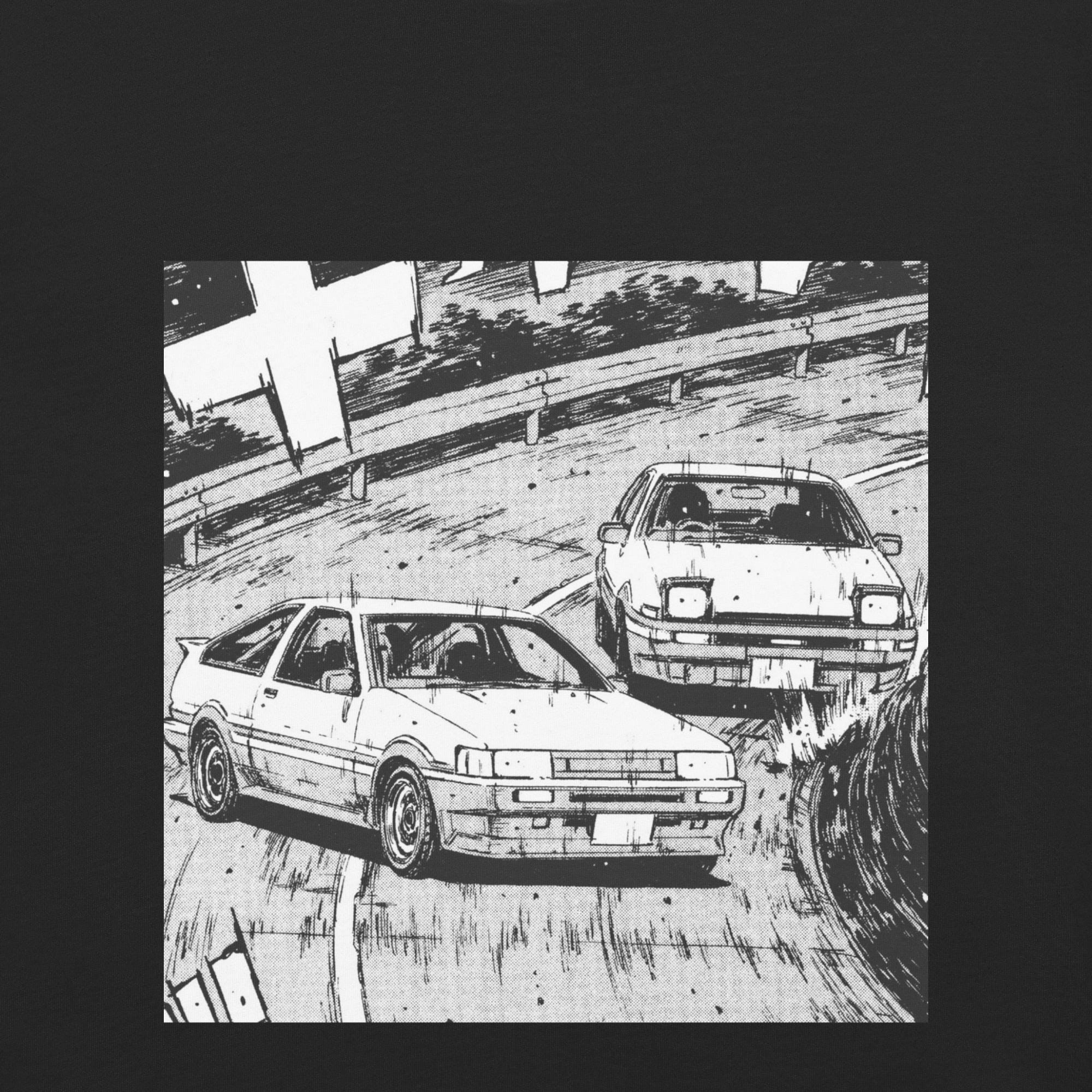 Streetwear AE86 Tee W/ Front and Back Design - Etsy