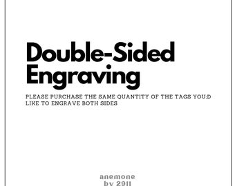 Double Side Engraving Tags