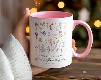 Cadeaux chrétiens pour femmes Mug verset de la Bible Citations bibliques Mug chrétien Tasse à café chrétienne Cadeaux de pasteur Affirmation de cadeau de baptême pour adultes