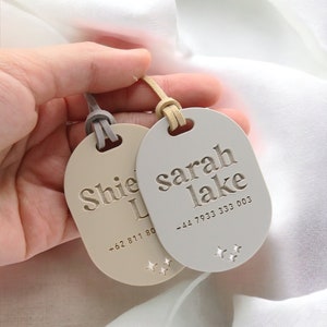 Personalised Light Luggage and School Bag Tag, Wedding Favors, Bridesmaid Tag, Gift for girlfriend, travel tags, Gift for Mom, Gift for Wife