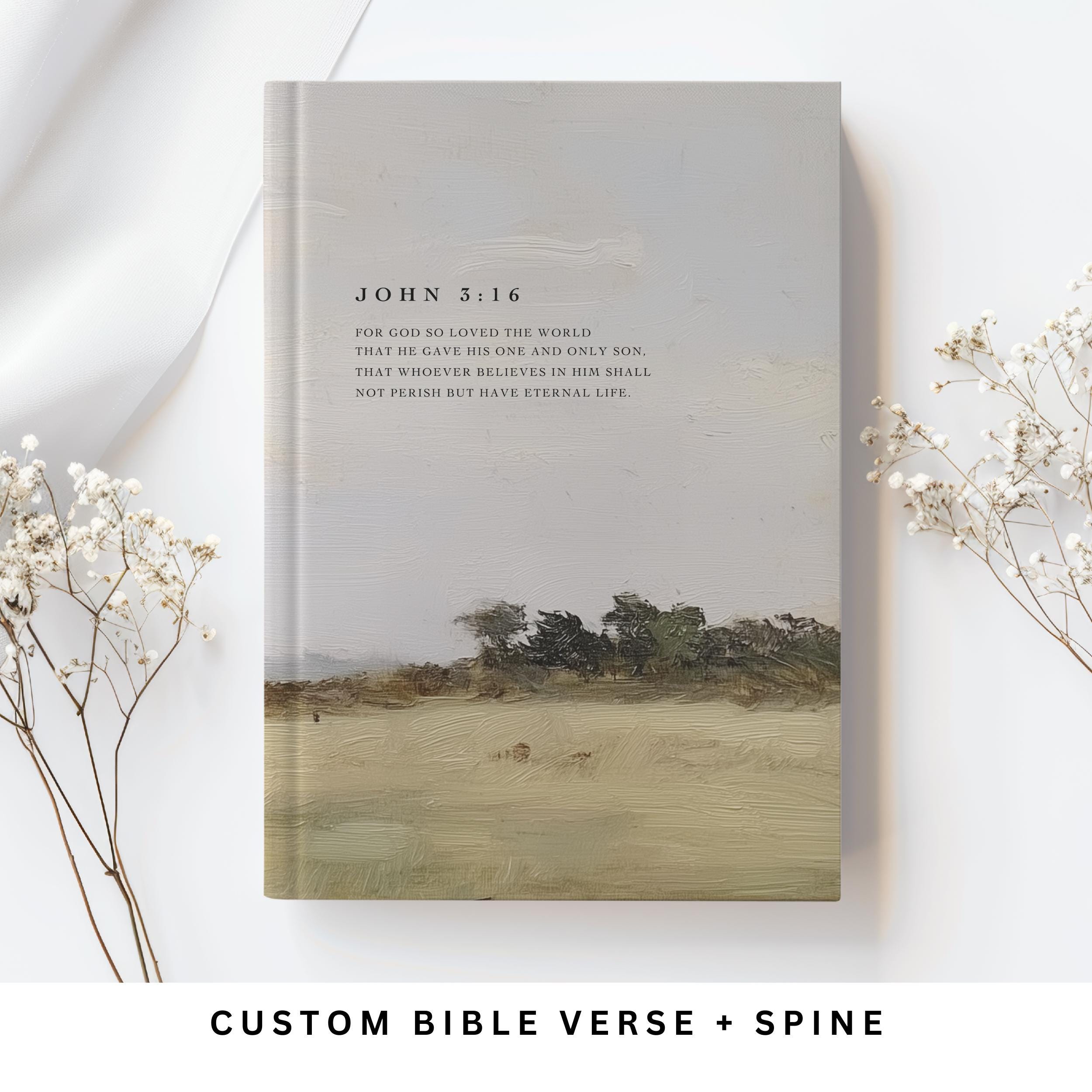Personalized Christian Prayer Journal Custom Notebook for Devotions Bible Study Sermon Notes Baptism Gift Christian Gifts For Men, Bible 2