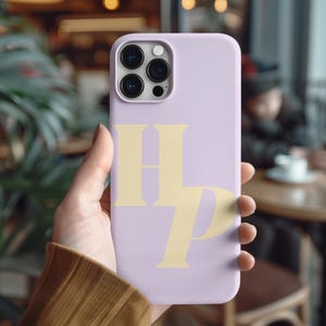 Gepersonaliseerde initialen telefoonhoesje voor iPhone 16 15 14 13 12 11 Pro Max, Samsung Galaxy S23 Ultra custom hoesje, iPhone 8+ draadloos opladen