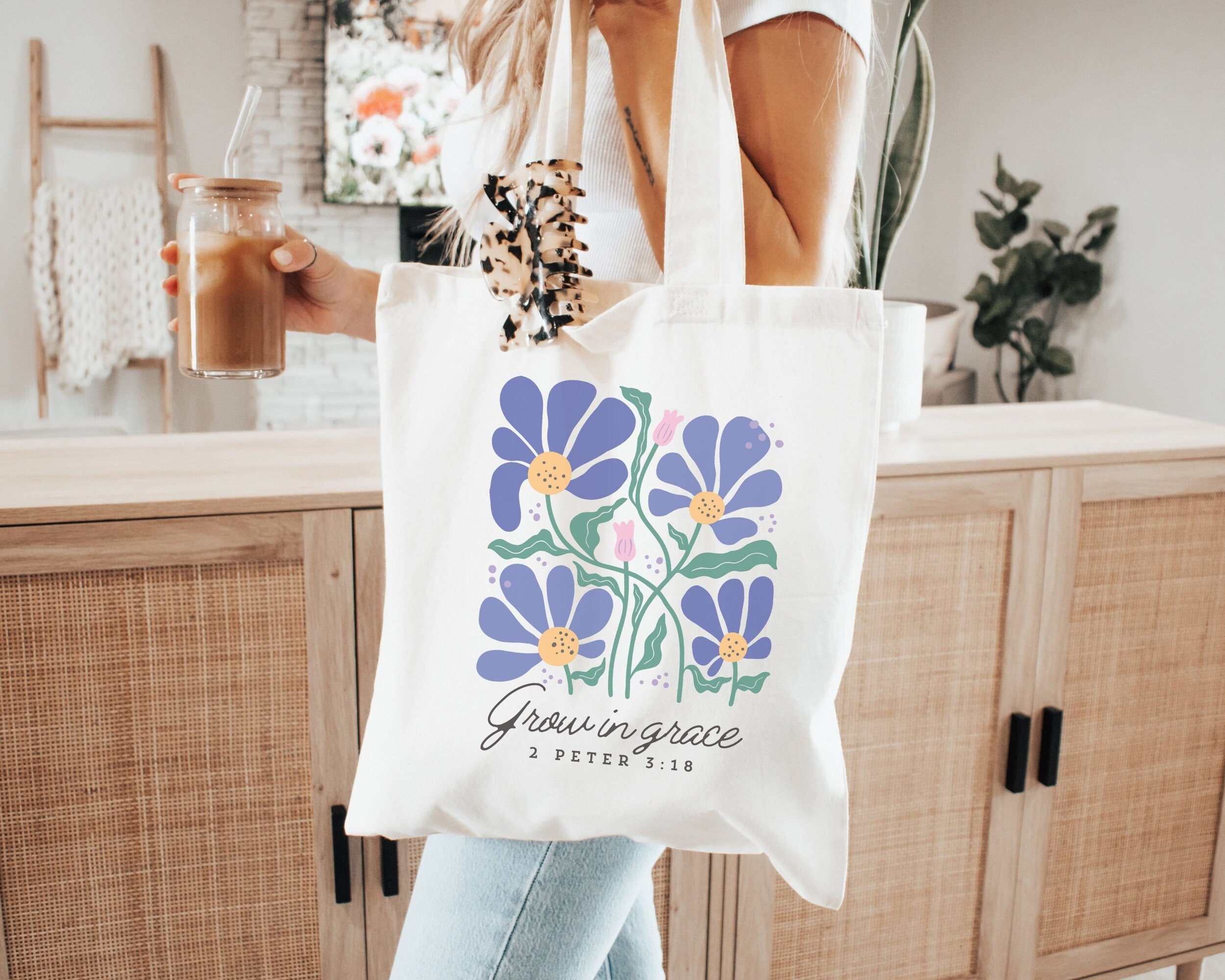 CafePress Natural Canvas Tote Bag - Reusable Shopping Bag, Nursing Instructor & Custom Designs - View #7