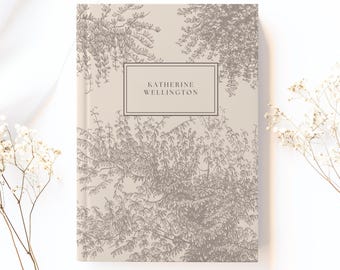 Personalisiertes Notizbuch Kundenspezifisches Tagebuch 2025 Kundenspezifisches Tagebuch 2025 Perfekt für Geburtstage Hochzeiten Brautjungfer Geschenk, Vintage, Kokette, Dankbarkeits-Journal