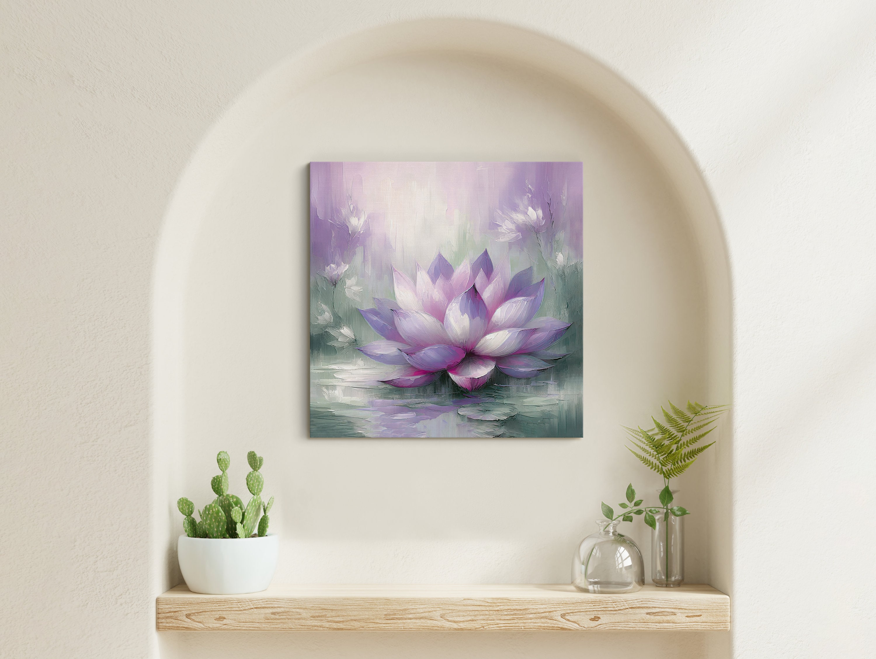 Buddhist LOTUS Flower Yoga Art Work CANVAS Print, Zen Seeker Wall ART ...