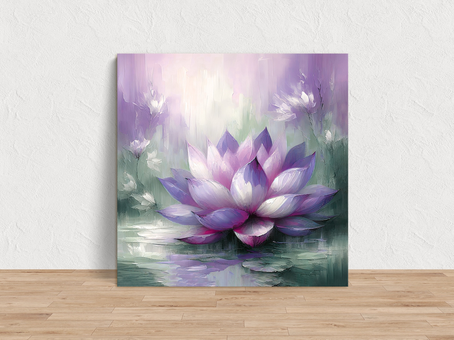 Buddhist LOTUS Flower Yoga Art Work CANVAS Print, Zen Seeker Wall ART ...