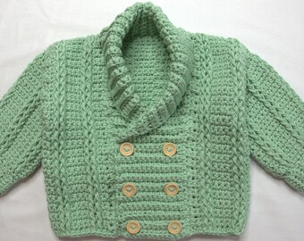 Handmade Crochet Baby Cardigan - handmade Baby Unisex cardigan - Handmade Crochet Cardigan for Kids - Birthday present