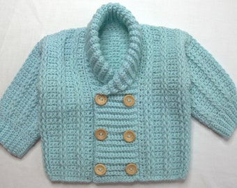 Handmade Crochet Baby Cardigan - handmade Baby Unisex cardigan  - Handmade Crochet Cardigan for Kids - Birthday present