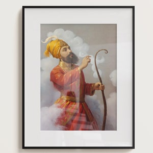 Guru Gobind Singh Ji Art: Sikh Home Decor Printable (Digital Download)