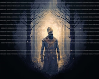 Sikh Art: Guru Gobind Singh Ji Oil Painting (Digital Download)