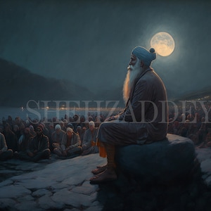 Sikh Art | Digital Wall Art | Digital Download | Digital Print Art | Oil Painting