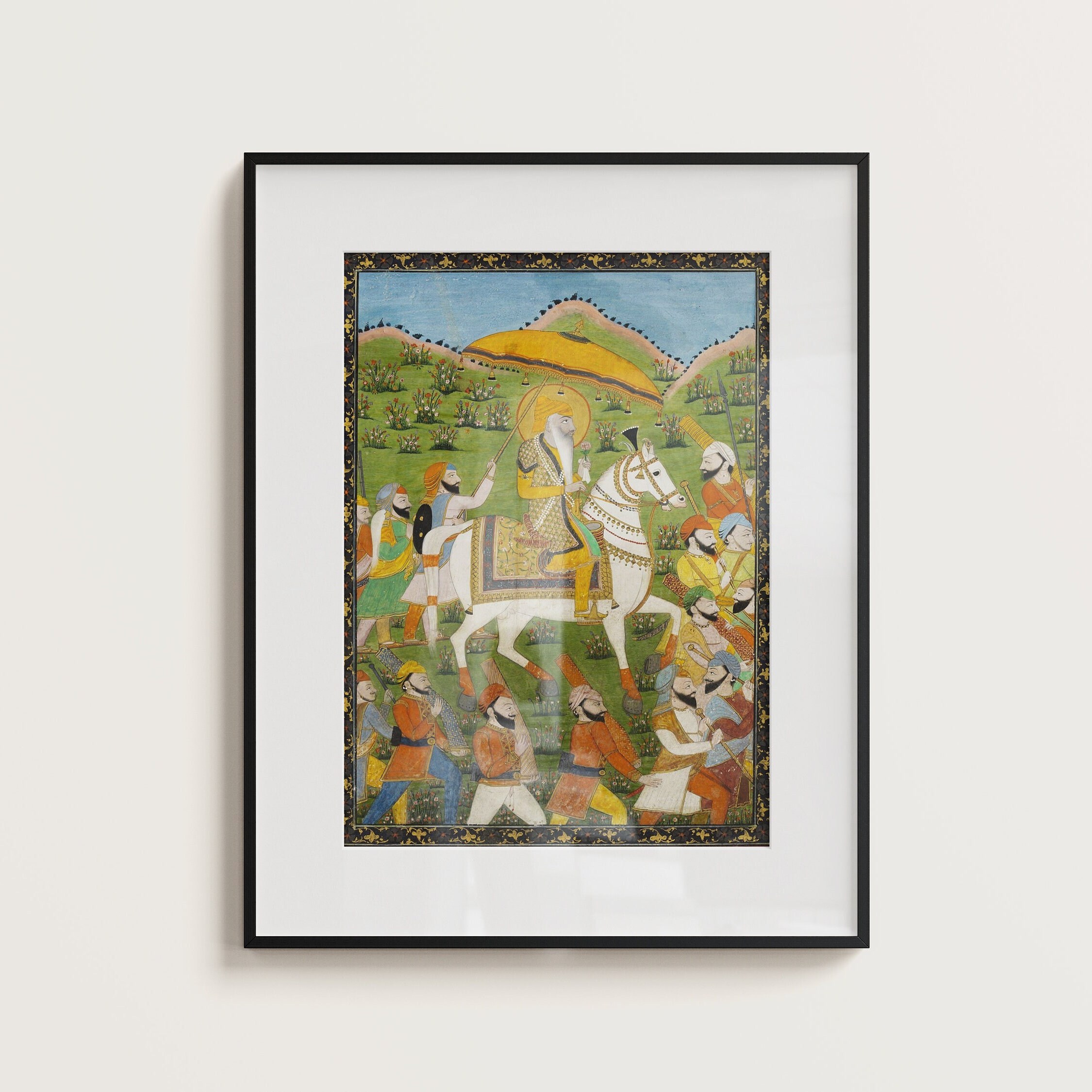 Mahraja Ranjit Singh Shere Panjab Sikh Art Digital Wall Etsy