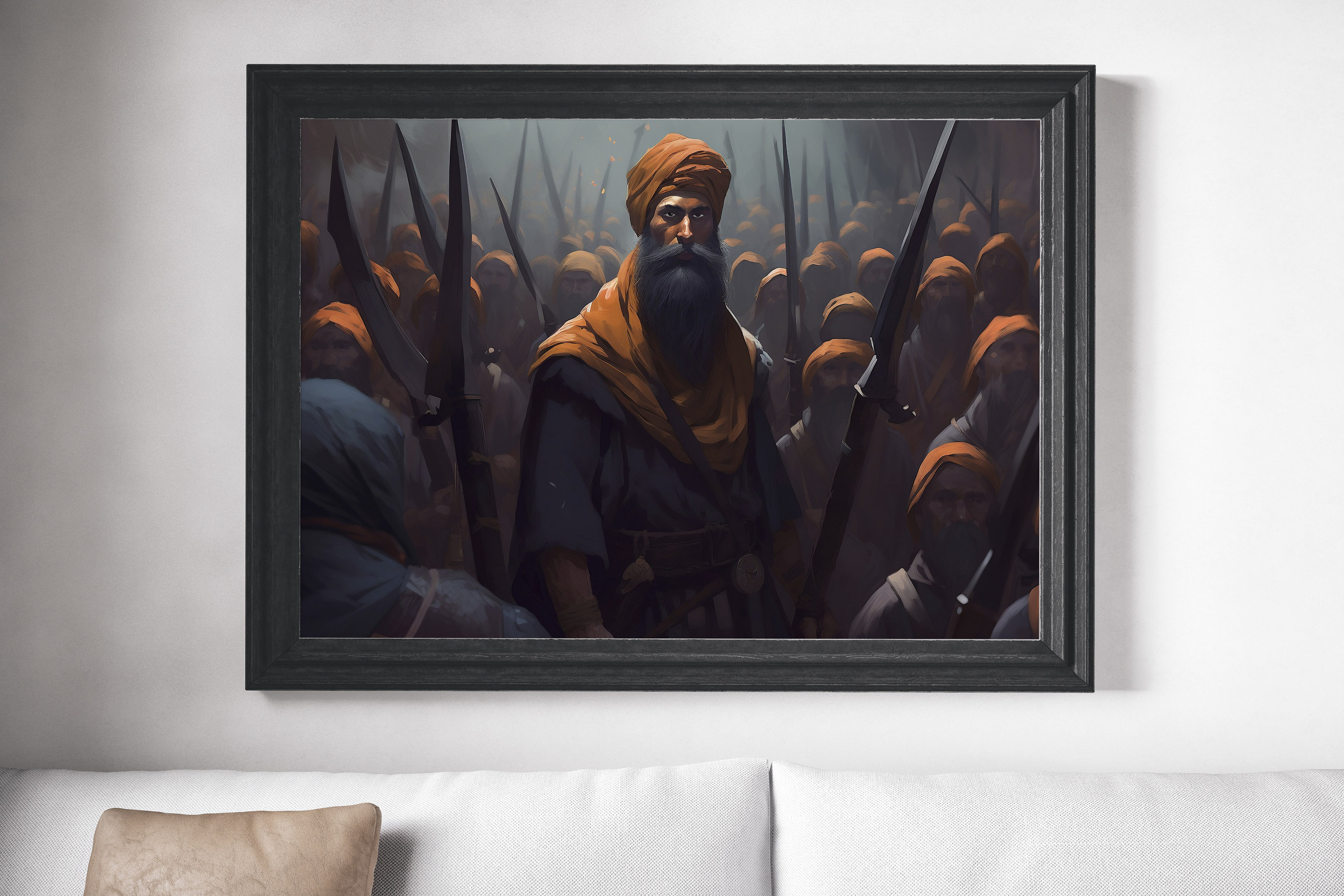 Sikh Art Digital Wall Art Digital Download Digital Print Art Oil