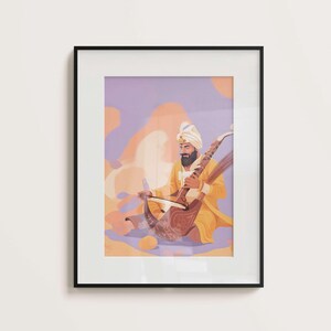 Guru Gobind Singh Ji Art: Sikh Digital Painting (Digital Download)