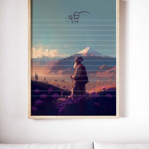 Sikh Art | Digital Wall Art | Digital Download | Digital Print Art | Oil Painting