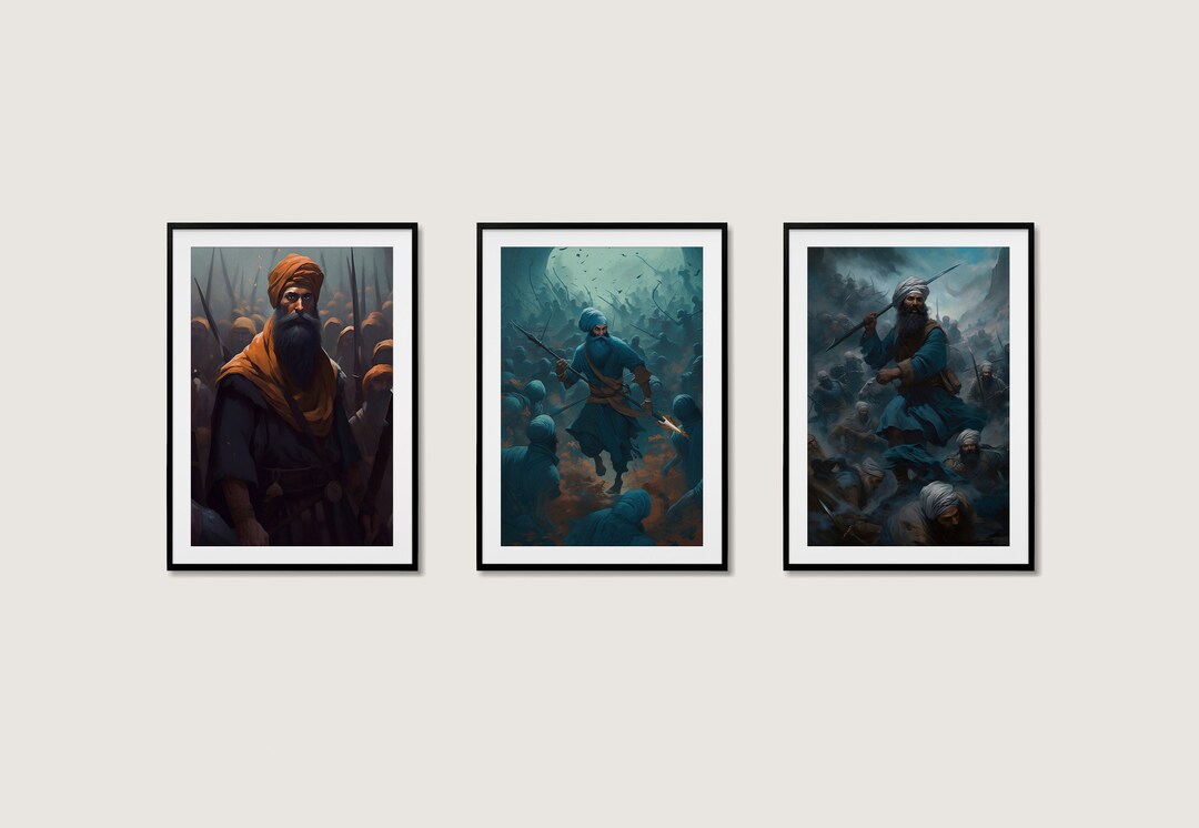Sikh Art Digital Wall Art Digital Download Digital Print Art Oil