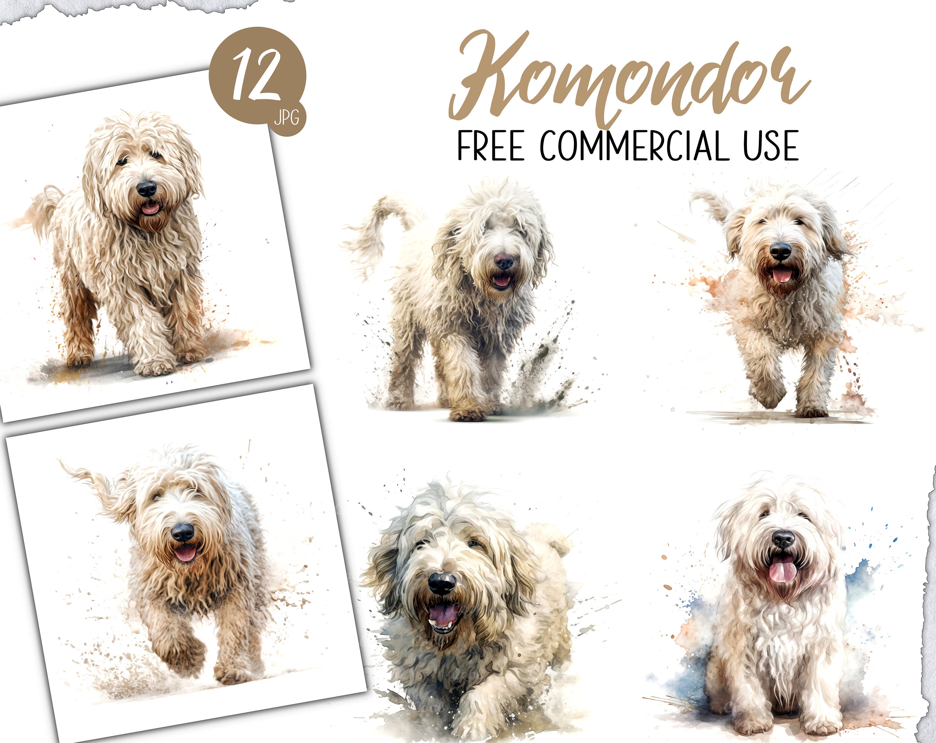 Personalized Komondor Dad Tumbler, Mop Dog Daddy Gift, Hungarian