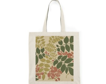 Art Deco Floral Tote Bag