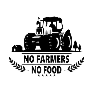 No farmers No Food Sticker