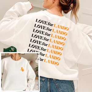 Lando Norris Formula One Sweatshirt, F1 Crewneck Sweater, Las Vegas Grand Prix Racing Gift