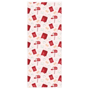 Pink Santa Wrapping Paper, Pink Christmas Gift Wrap image 6