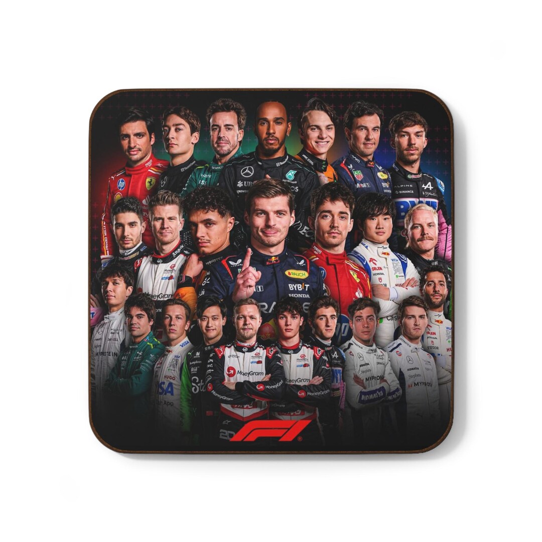 Coaster Set, Formula 1 Coasters, Racing Car Drink Mats, Sports Theme ...