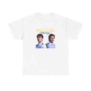 T-shirt de fan de course, T-shirt de Formule 1, Carlos Sainz, Alex Albon, chemise de course Williams, cadeau de sport automobile, haut pour amateur de voitures de course