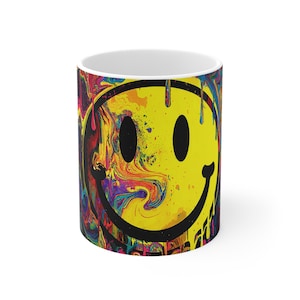 Hippie Chic: Trippy coffee Mug for a Funky Coffee Experience