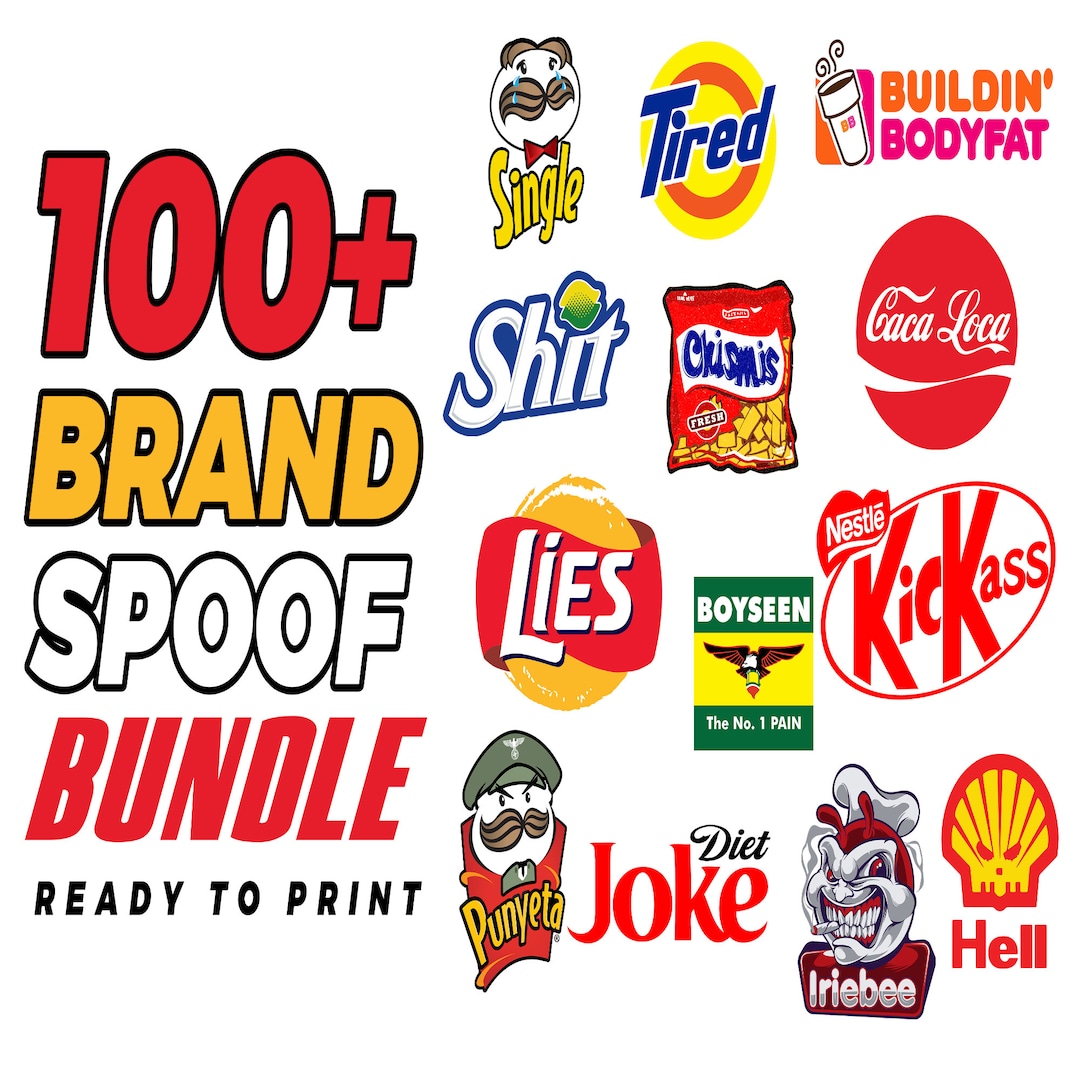 100 Brand Spoof Design Bundle Etsy
