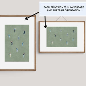 Tiny People Golf Player Wall Art, Boys Room Decor, Printable Download, Sport Room, Golf Nursery, Minimalistic Sports Print, Dusty Blue, image 8