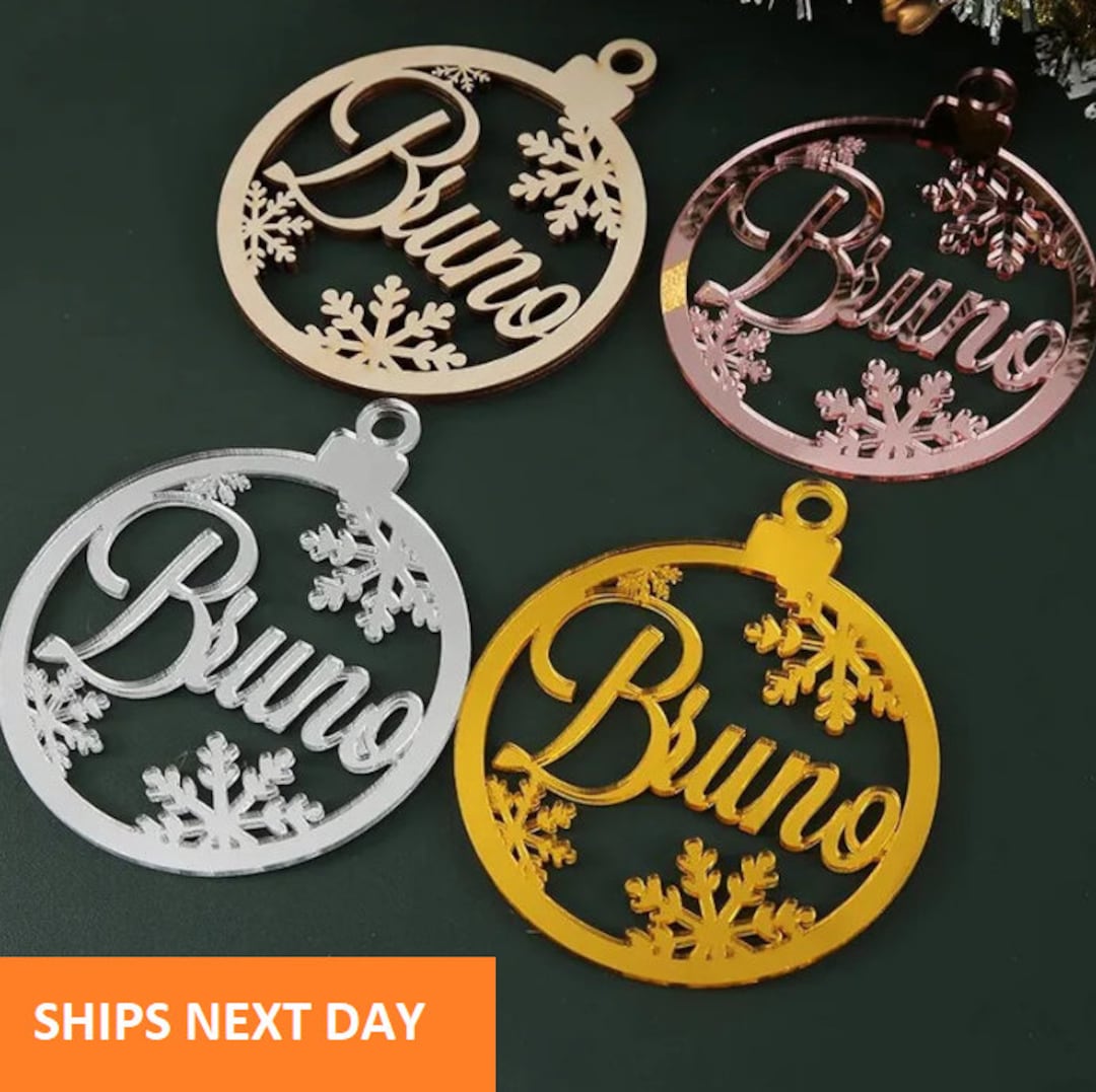 Boules de Noël personnalisées Boules de Noël personnalisées Etsy France