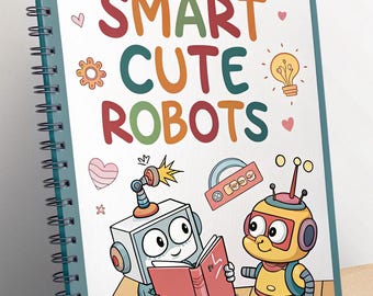 Libro para colorear de robots inteligentes para niños, páginas de actividades imprimibles (descarga digital)